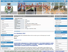 Tablet Screenshot of comune.ospedalettolodigiano.lo.it
